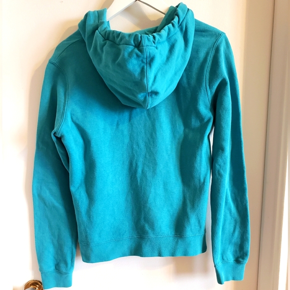 DC Zip Up Hoodie Turquoise Yellow Woman Size Medium EUC - Picture 2 of 12